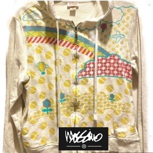 Mossimo Full-Zip Hoodie, with Playful Print, including Flowers and Airplanes